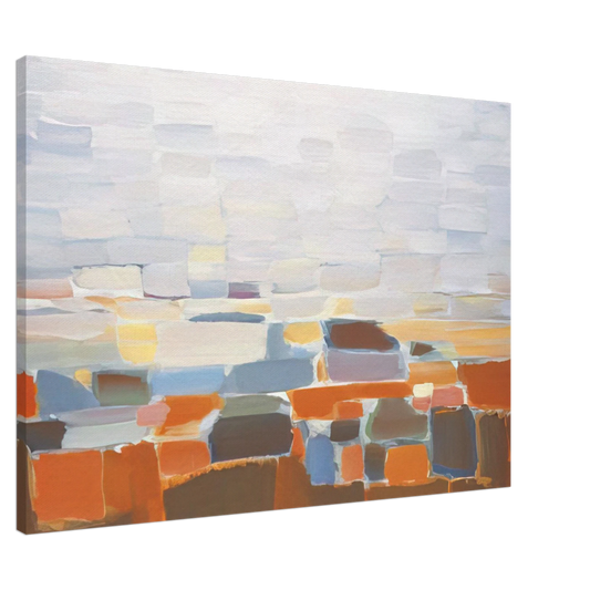 Nicolas de Stael - Ciel - Art Informel Canvas - 20x30 cm / 8x12 inches-canvas