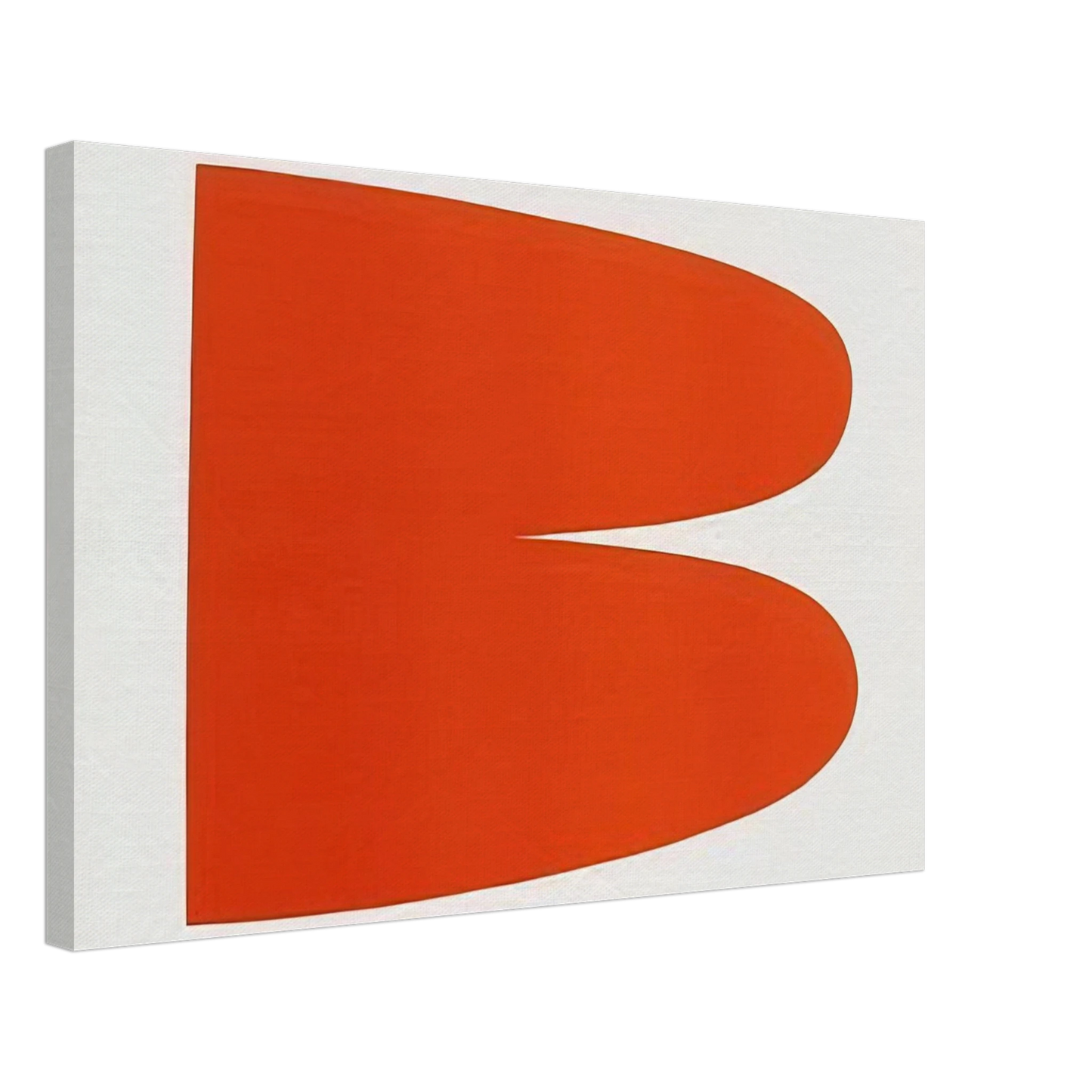 Ellsworth Kelly - Red-Orange from the Suite of Twenty-Seven Color Lithographs Canvas - 40x60 cm / 16x24 inches-canvas