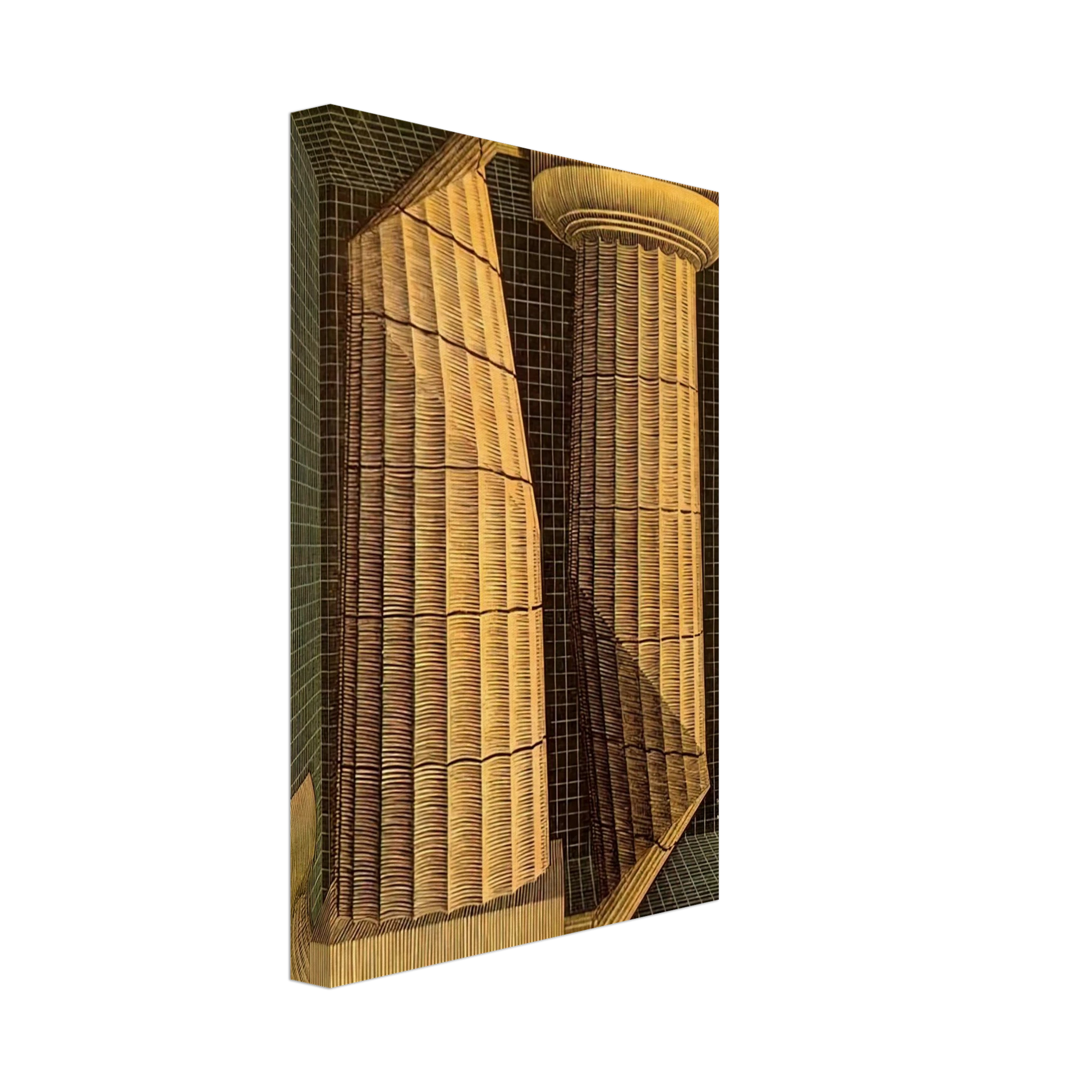 MC Escher - DORIC COLUMNS Canvas - 40x60 cm / 16x24 inches-canvas