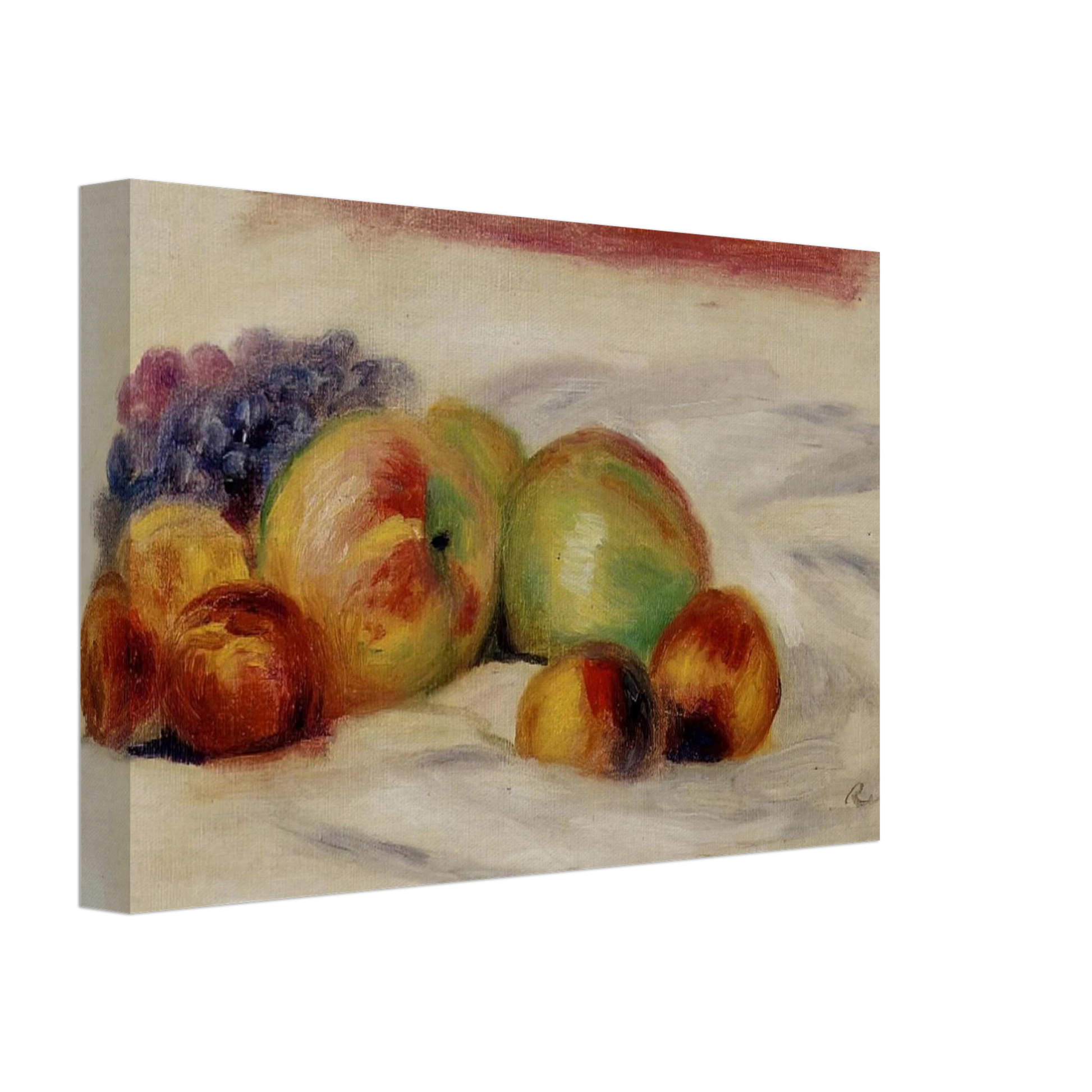 Pierre-Auguste Renoir - Apples and Grapes Canvas - 40x60 cm / 16x24 inches-canvas