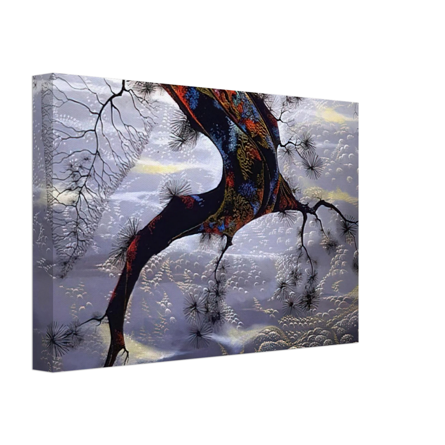 Eyvind Earle - Pine Branch Canvas - 70x100 cm / 28x40 inches-canvas