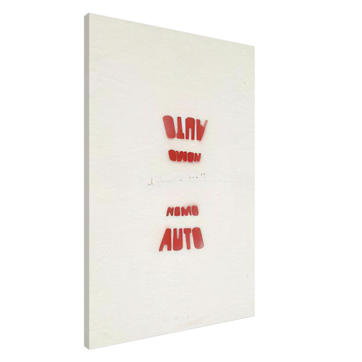 Alighiero Boetti - AUTO NOMO I VEDENTI 1979 Canvas - 20x30 cm / 8x12 inches-canvas