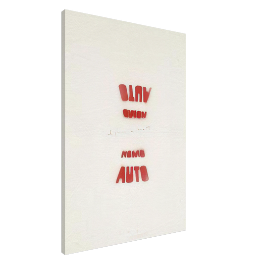 Alighiero Boetti - AUTO NOMO I VEDENTI 1979 Canvas - 20x30 cm / 8x12 inches-canvas