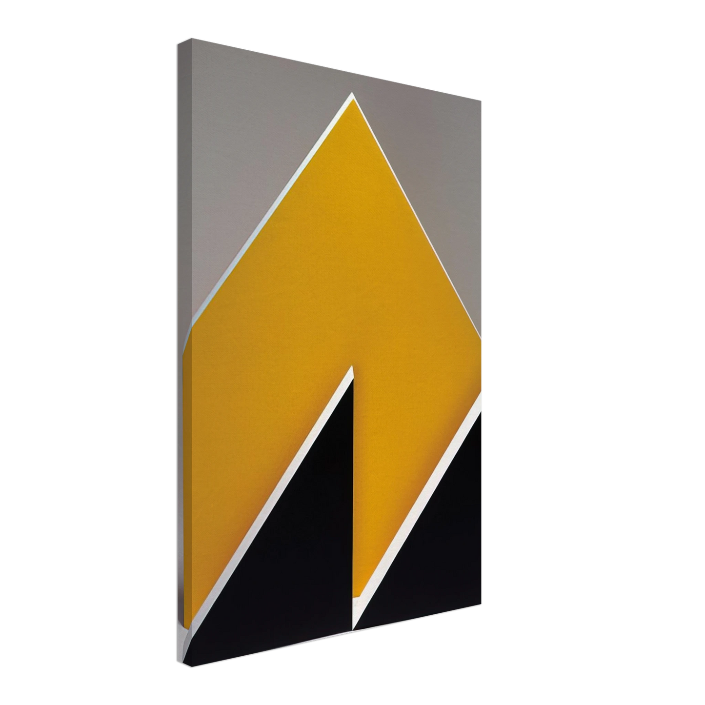 Lygia Pape - Sculpture. Black and Yellow - 1965 Canvas - 70x100 cm / 28x40 inches-canvas