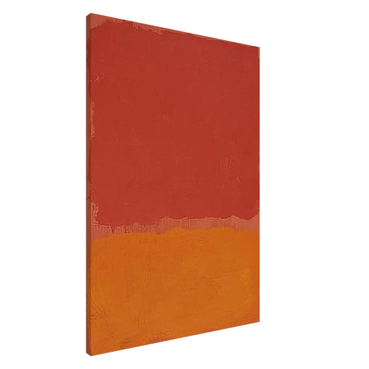 Mark Rothko - Untitled Red and Orange on Salmon - 1969 Canvas - 20x30 cm / 8x12 inches-canvas
