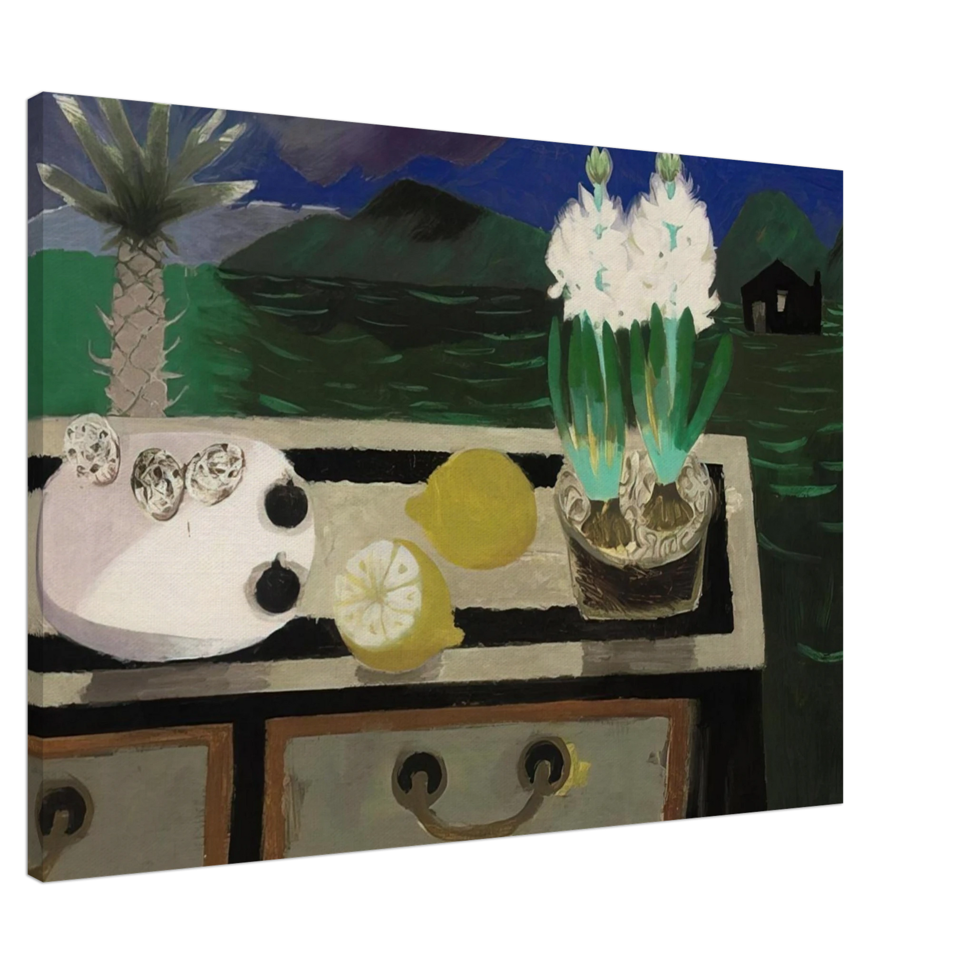 Mary Fedden - The White Hyacinth - 1984 Canvas - Default Title-canvas
