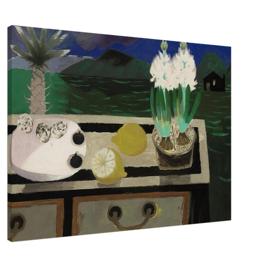 Mary Fedden - The White Hyacinth - 1984 Canvas - Default Title-canvas