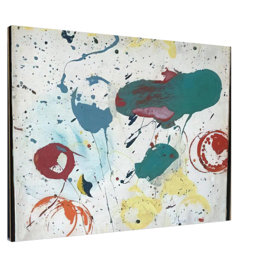 Taro Yamamoto - UNTITLED 1961 Canvas - 20x30 cm / 8x12 inches-canvas