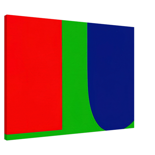 Ellsworth Kelly - Red Blue Green Canvas - 20x30 cm / 8x12 inches-canvas