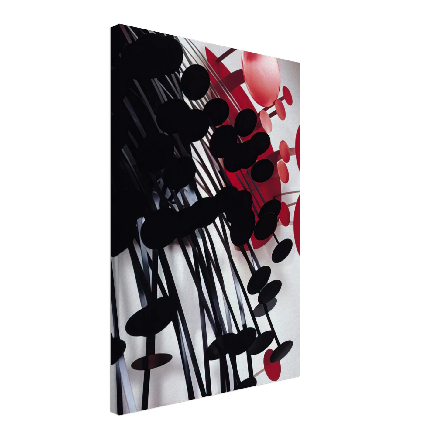 Lygia Pape - Amazonia Black and Red - 1989 Canvas - 70x100 cm / 28x40 inches-canvas