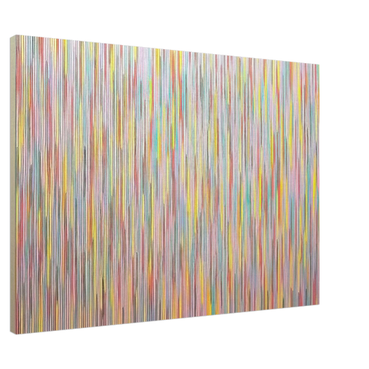 Gene Davis - Fox Gate - 1982 Canvas - 20x30 cm / 8x12 inches-canvas