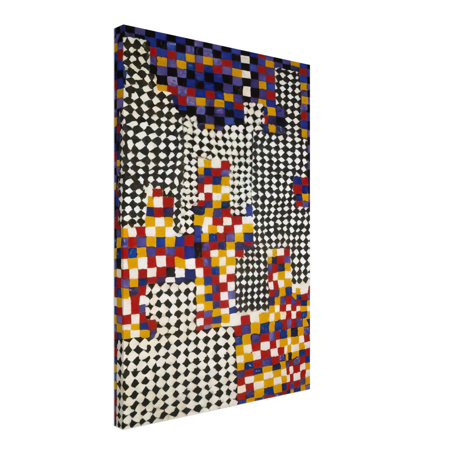 Alfred Jensen - Family Portrait - 1958 Canvas - 40x60 cm / 16x24 inches-canvas