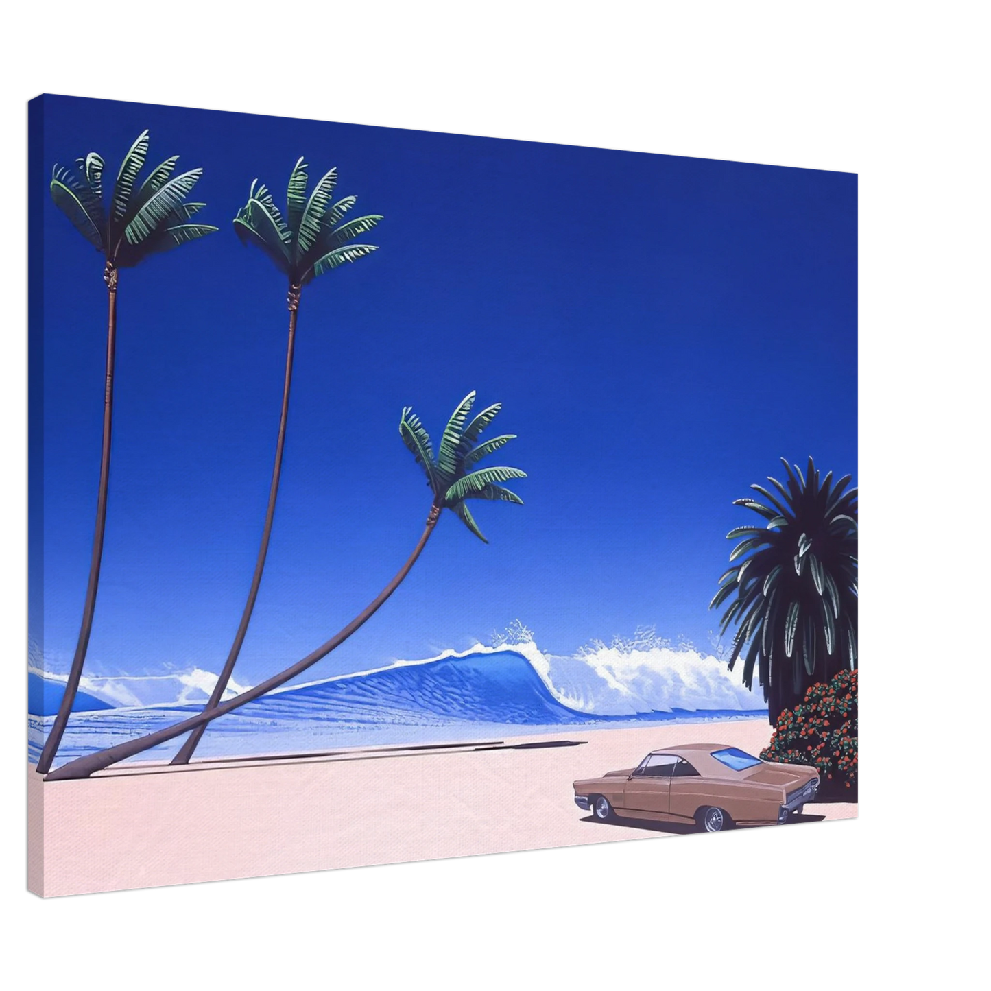 Hiroshi Nagai - Impender Beach Canvas - 20x30 cm / 8x12 inches-canvas