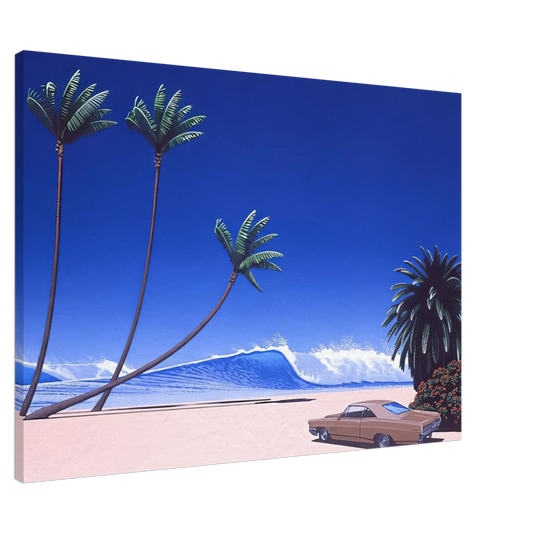 Hiroshi Nagai - Impender Beach Canvas - 20x30 cm / 8x12 inches-canvas