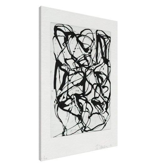 Brice Marden - Han Shan Exit - 1992 Canvas - 20x30 cm / 8x12 inches-canvas