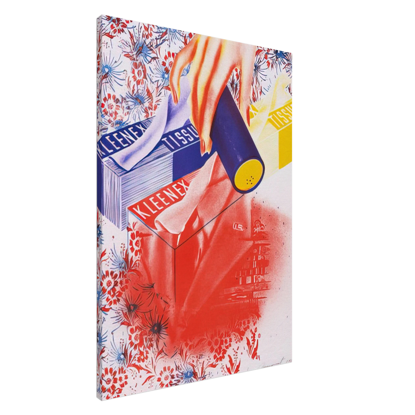 James Rosenquist - Campaign Canvas - 20x30 cm / 8x12 inches-canvas