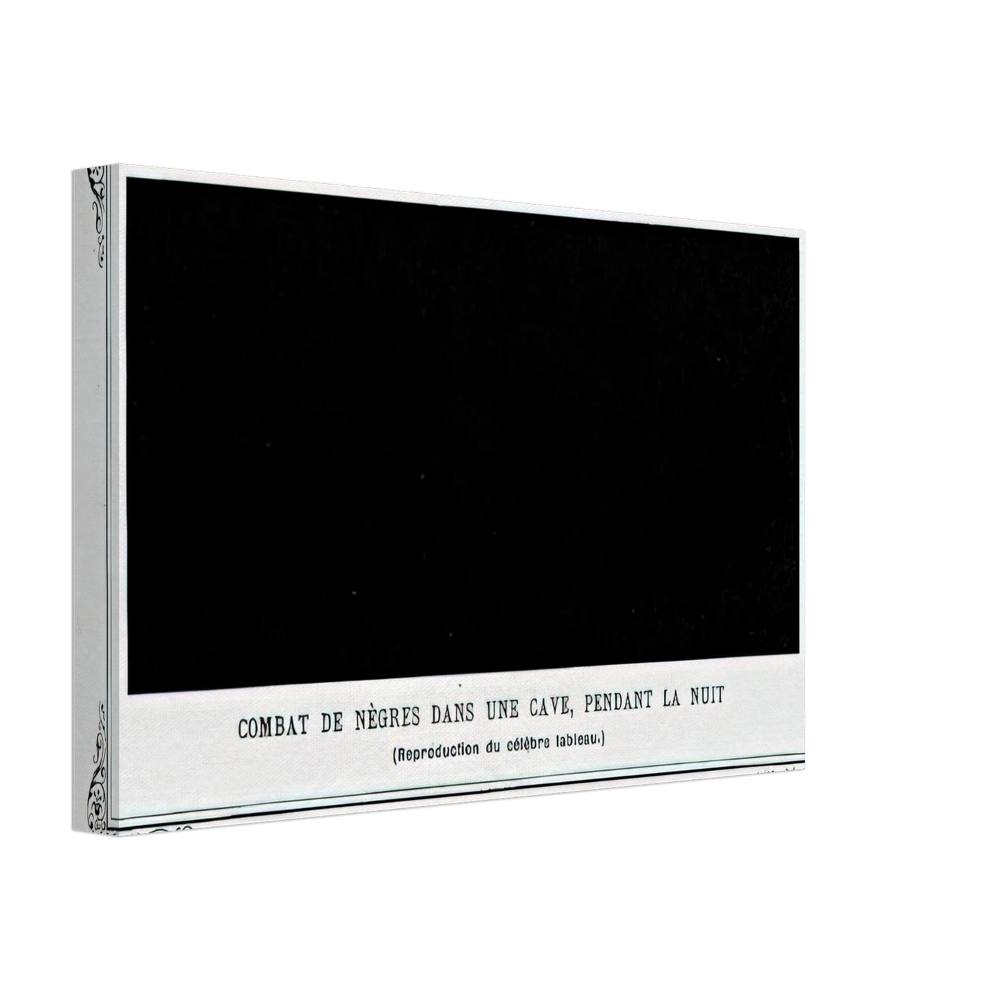 Alphonse Allais - Negroes Fighting in a Tunnel by Night Canvas - 40x60 cm / 16x24 inches-canvas