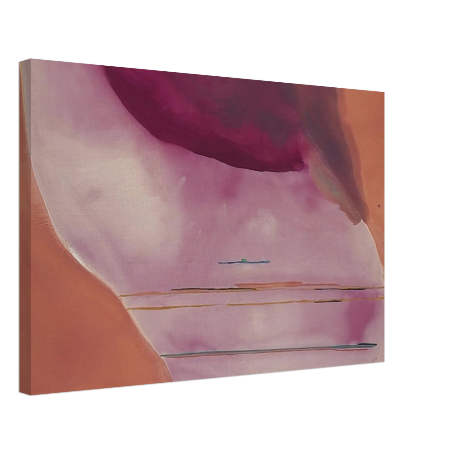 Helen Frankenthaler - Pendulum - 1972 Canvas - 40x60 cm / 16x24 inches-canvas