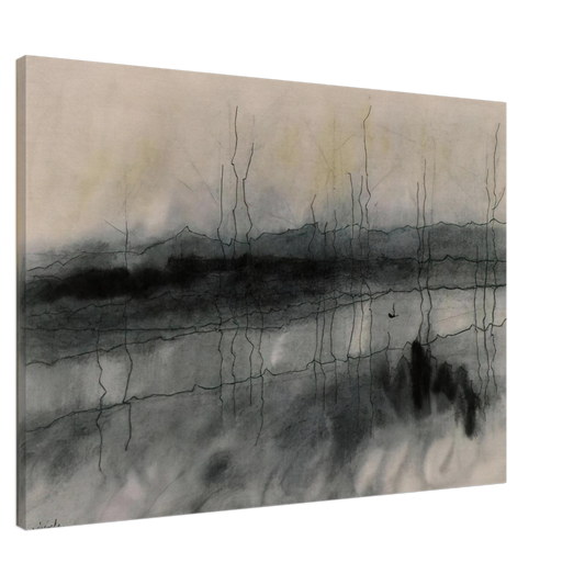 Lyonel Feininger - MYSTIC RIVER 1951 Canvas - 20x30 cm / 8x12 inches-canvas