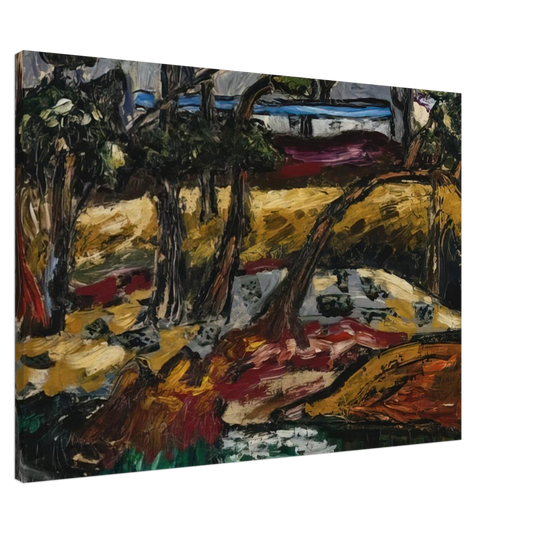 Forrest Bess - Landscape - Expressionism Canvas - 20x30 cm / 8x12 inches-canvas