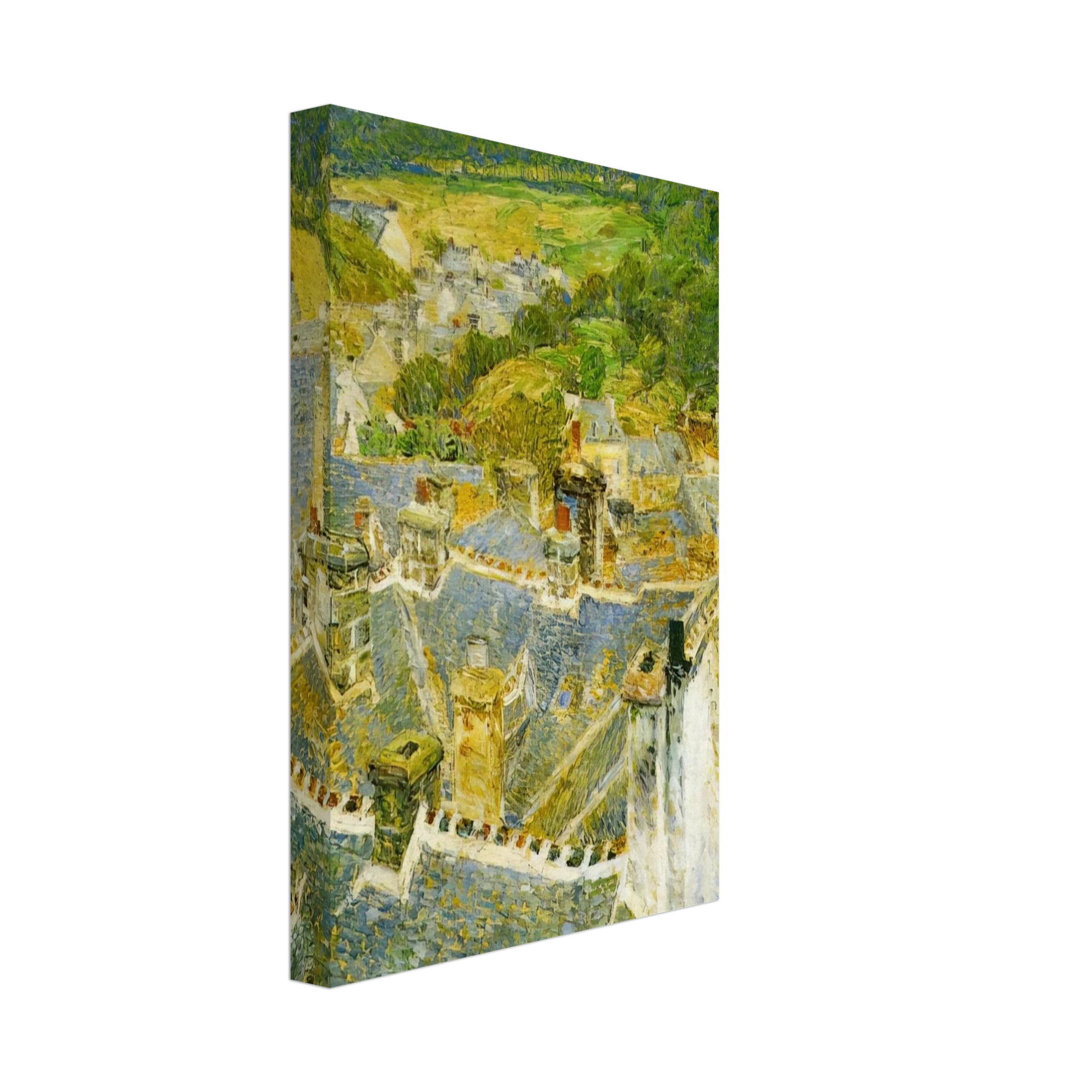 Childe Hassam - Rooftops, Pont-Aven Canvas - 70x100 cm / 28x40 inches-canvas
