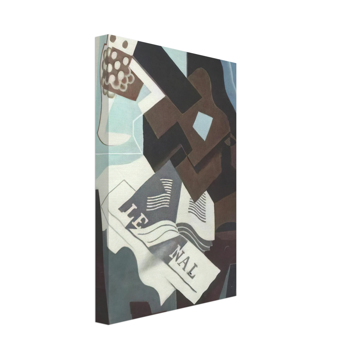 Juan Gris - STILL LIFE WITH GUITAR BOOK AND NEWSPAPER Canvas - 70x100 cm / 28x40 inches-canvas