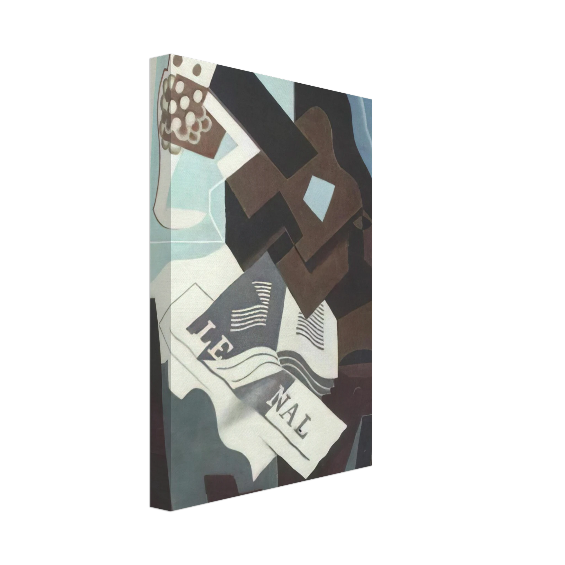 Juan Gris - STILL LIFE WITH GUITAR BOOK AND NEWSPAPER Canvas - 70x100 cm / 28x40 inches-canvas