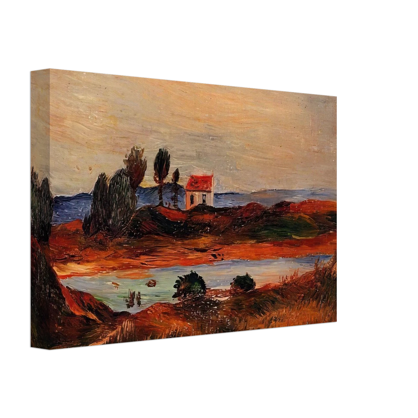 Pierre-Auguste Renoir - View of Brittany Canvas - 40x60 cm / 16x24 inches-canvas