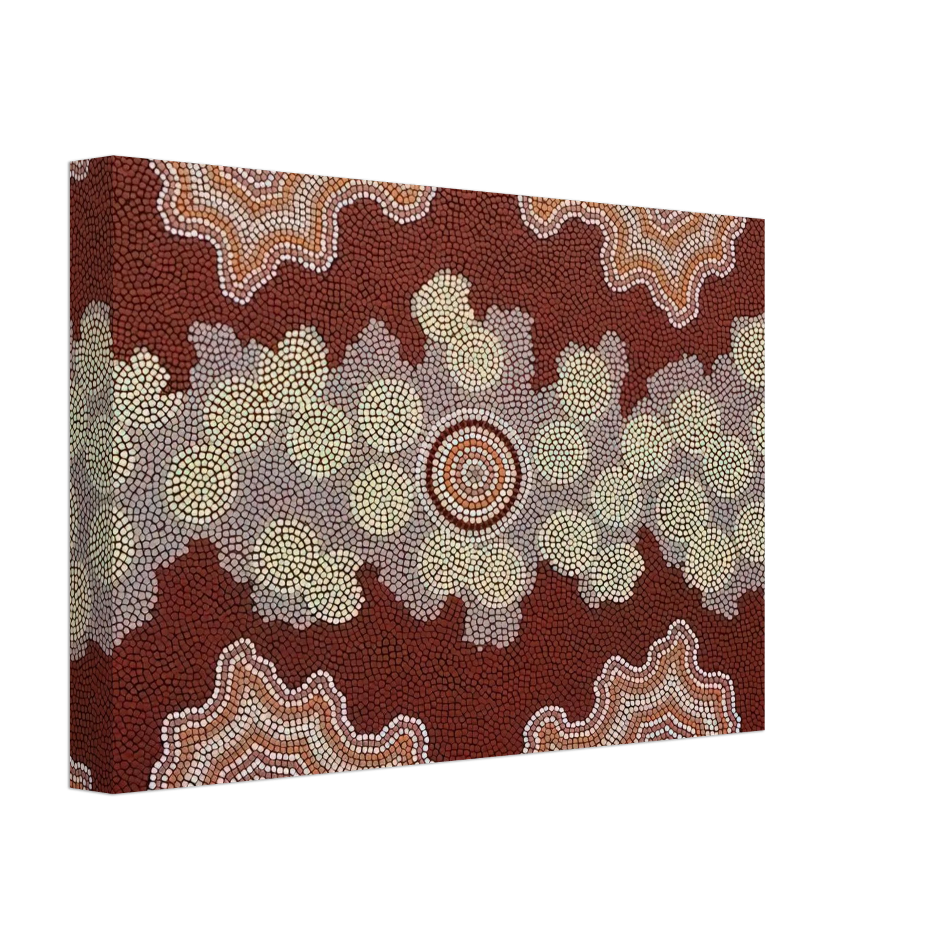 Clifford Possum Tjapaltjarri - Malaka Honey Ant Dreaming - 1992 Canvas - 40x60 cm / 16x24 inches-canvas