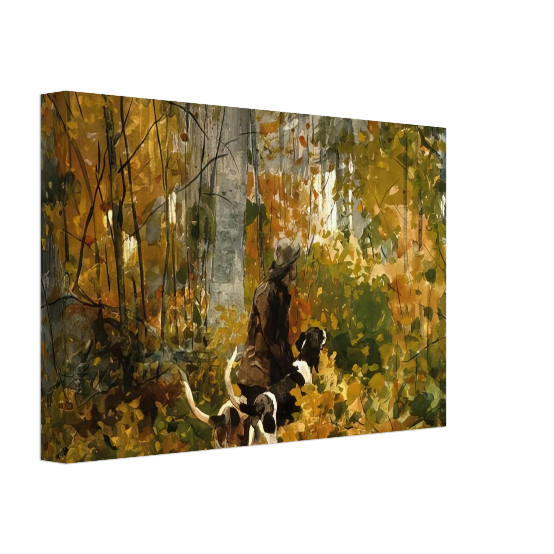 Winslow Homer - ON THE TRAIL Canvas - 40x60 cm / 16x24 inches-canvas