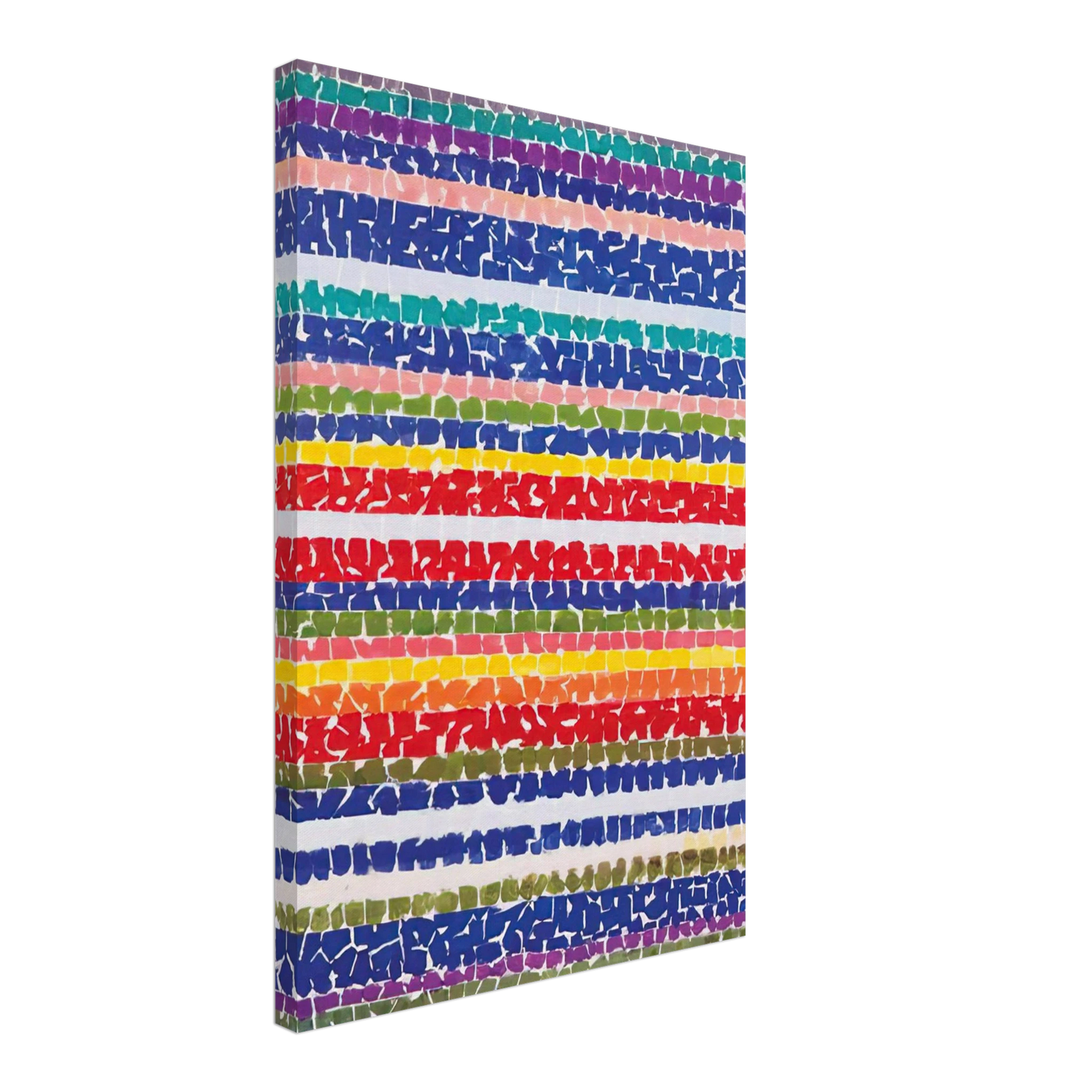 Alma Woodsey Thomas - AIR VIEW OF A SPRING NURSERY 1966 Canvas - 40x60 cm / 16x24 inches-canvas