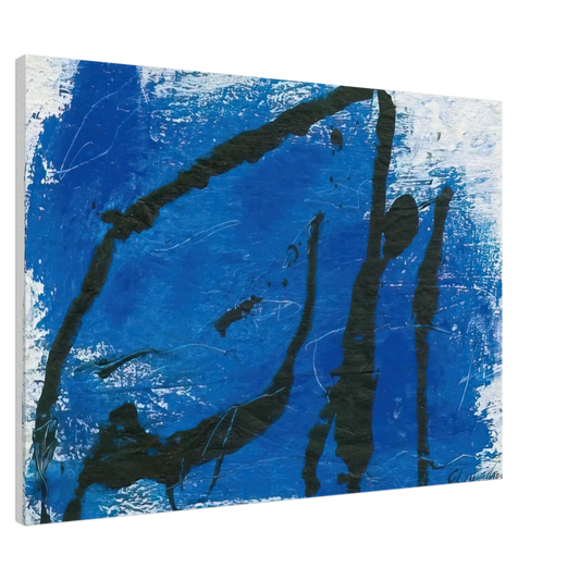 Emil Schumacher - G-7 - 1987 Canvas - 20x30 cm / 8x12 inches-canvas