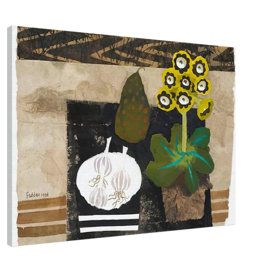 Mary Fedden - Auricula - 1996 Canvas - 20x30 cm / 8x12 inches-canvas