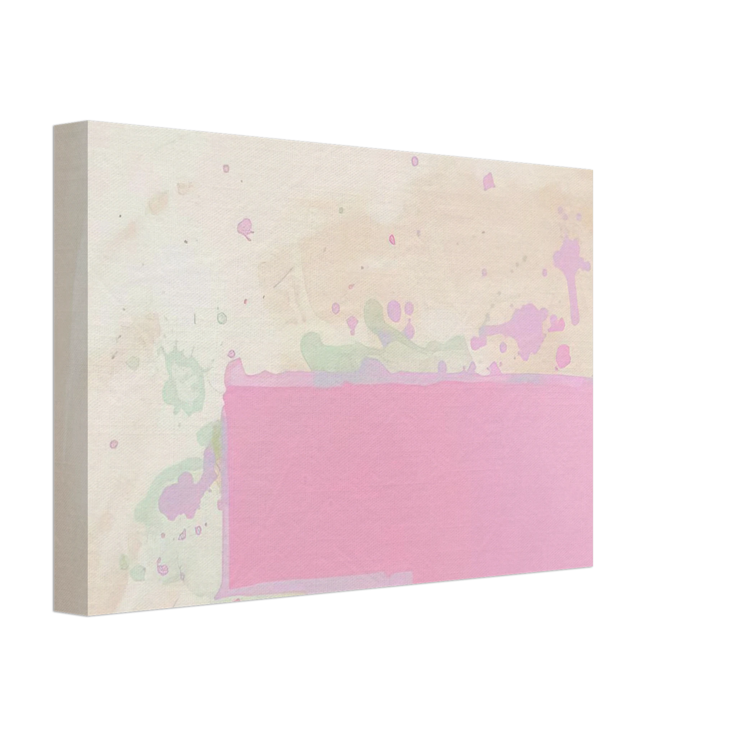 John Hoyland - Orange-Pink-Green - 1971 Canvas - 70x100 cm / 28x40 inches-canvas