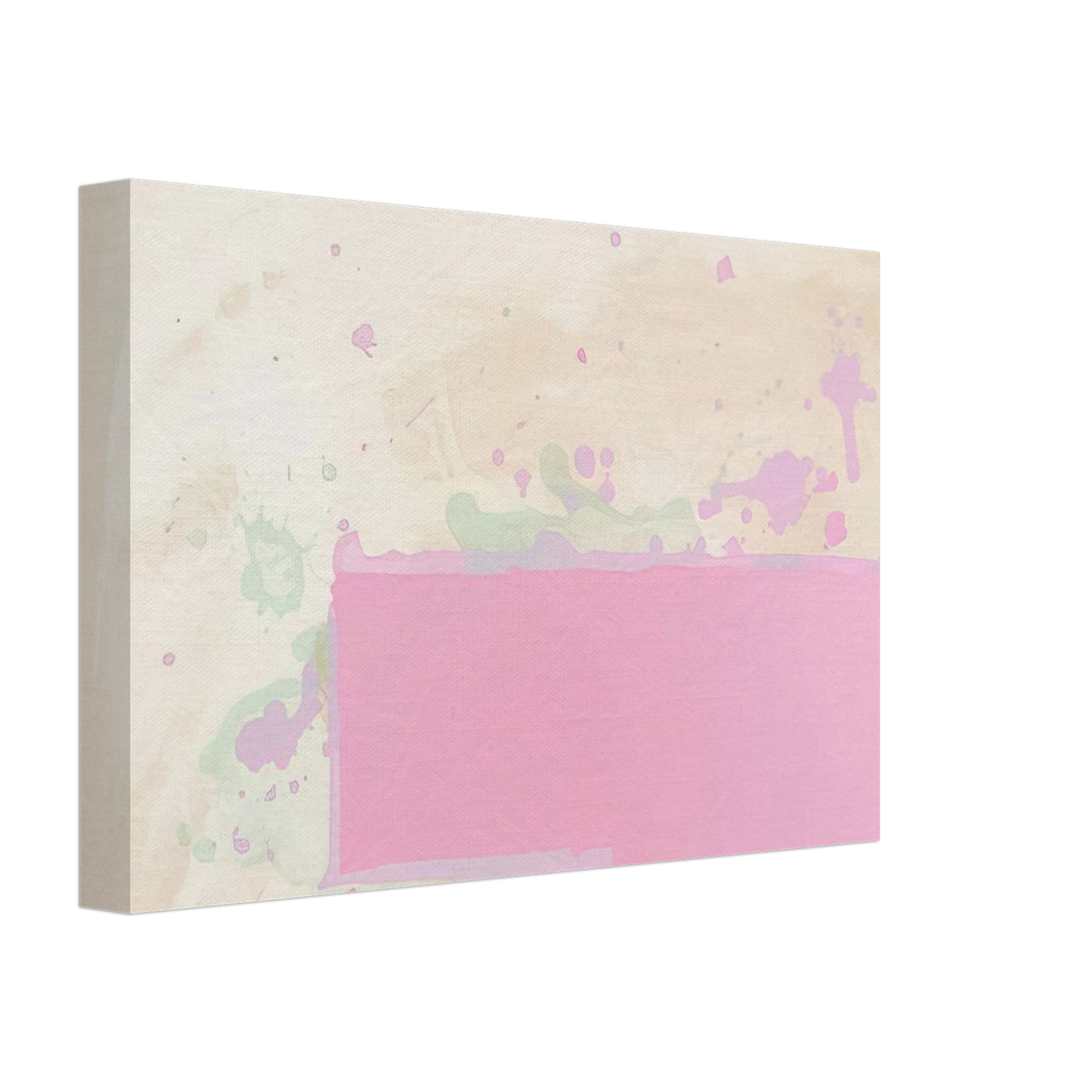 John Hoyland - Orange-Pink-Green - 1971 Canvas - 70x100 cm / 28x40 inches-canvas