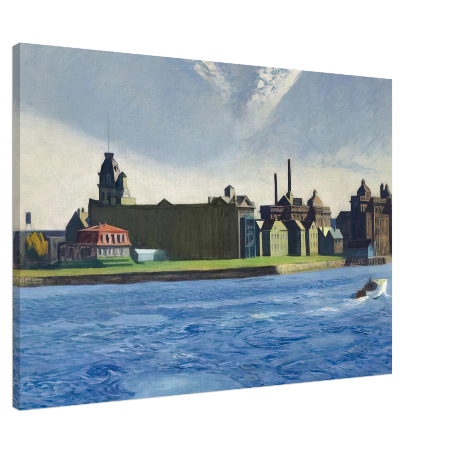 Edward Hopper - Blackwell s Island Canvas - 20x30 cm / 8x12 inches-canvas
