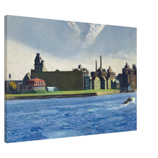Edward Hopper - Blackwell s Island Canvas - 20x30 cm / 8x12 inches-canvas