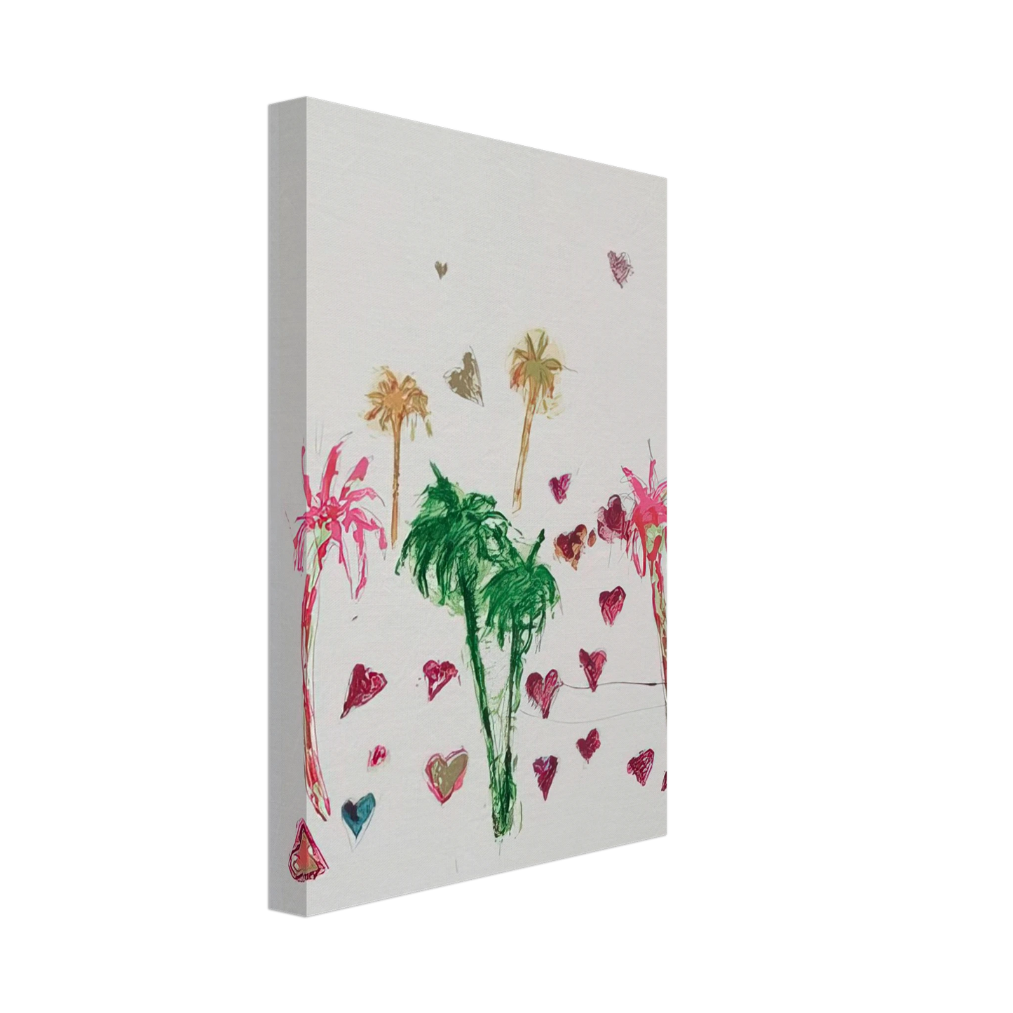 Mario Schifano - Untitled - Art Informel Canvas - 40x60 cm / 16x24 inches-canvas