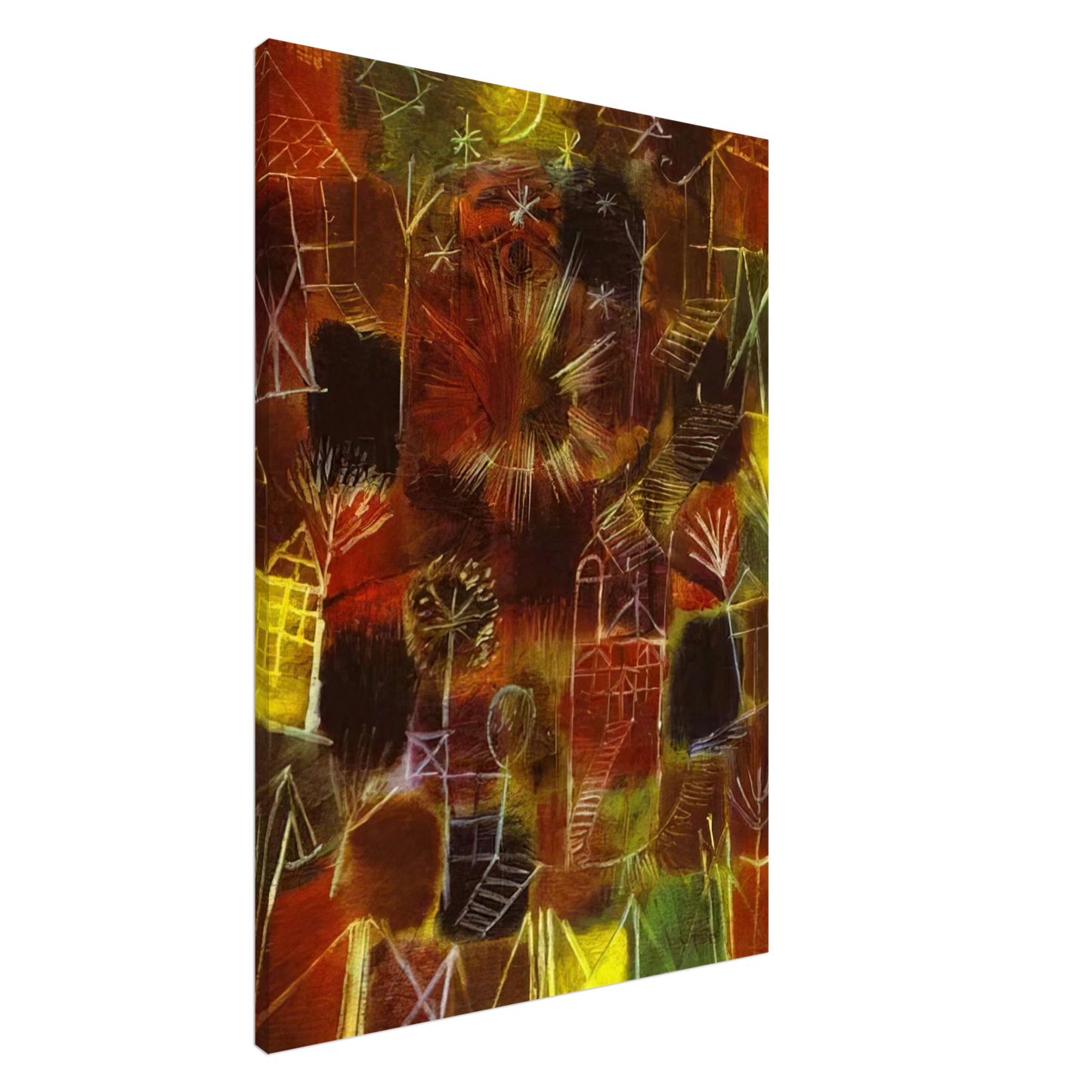 Paul Klee - COSMIC COMPOSITION 1919 Canvas - 20x30 cm / 8x12 inches-canvas