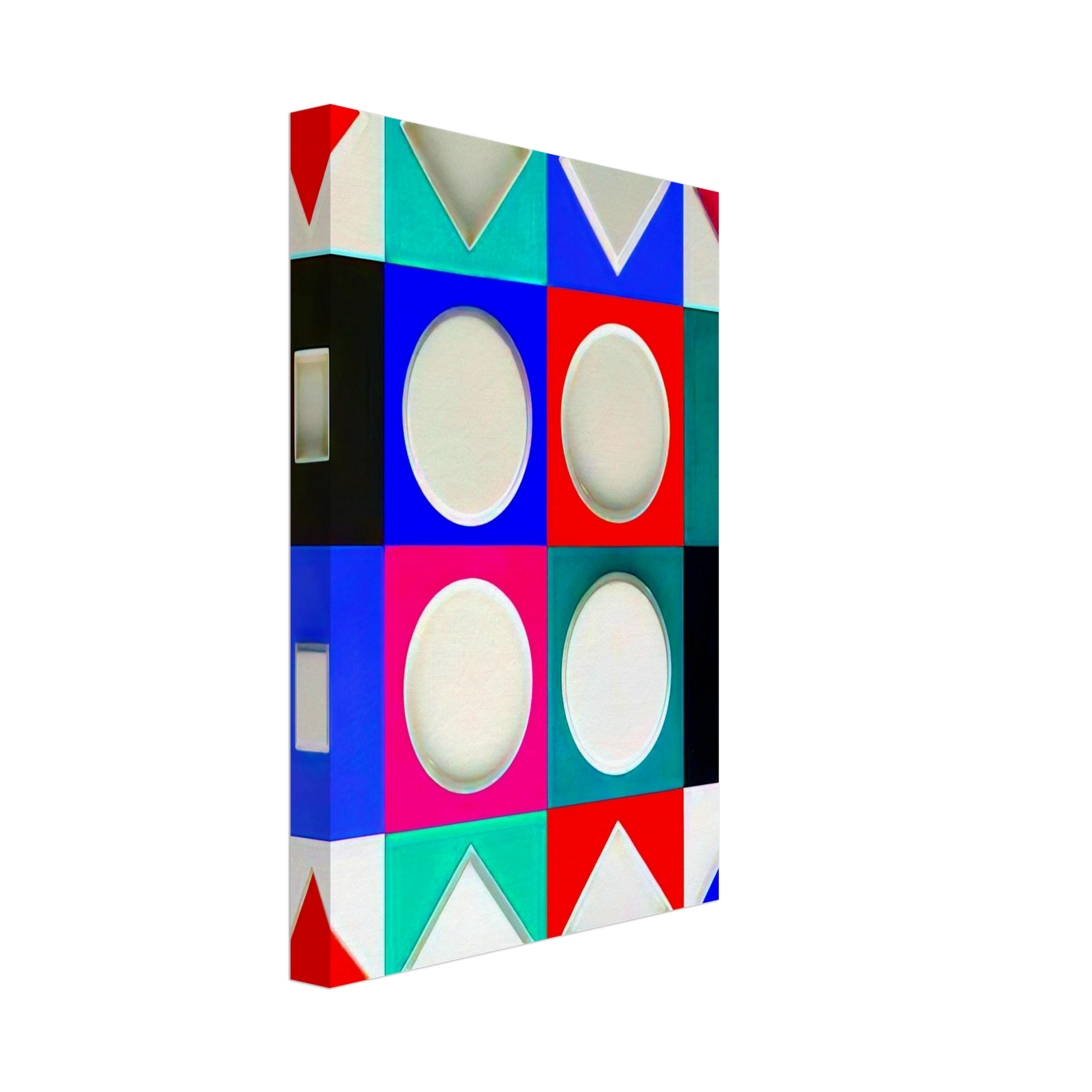 Victor Vasarely - Composition Carree Relief - 1970 Canvas - 40x60 cm / 16x24 inches-canvas
