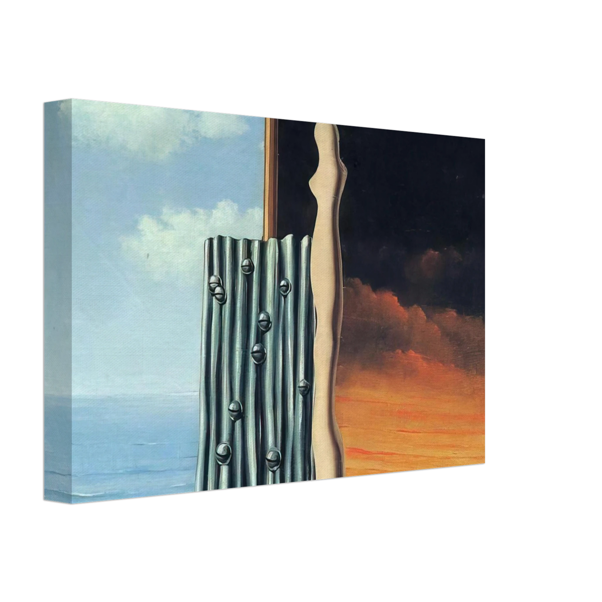 Rene Magritte - COMPOSITION ON A SEASHORE 1935 Canvas - 40x60 cm / 16x24 inches-canvas