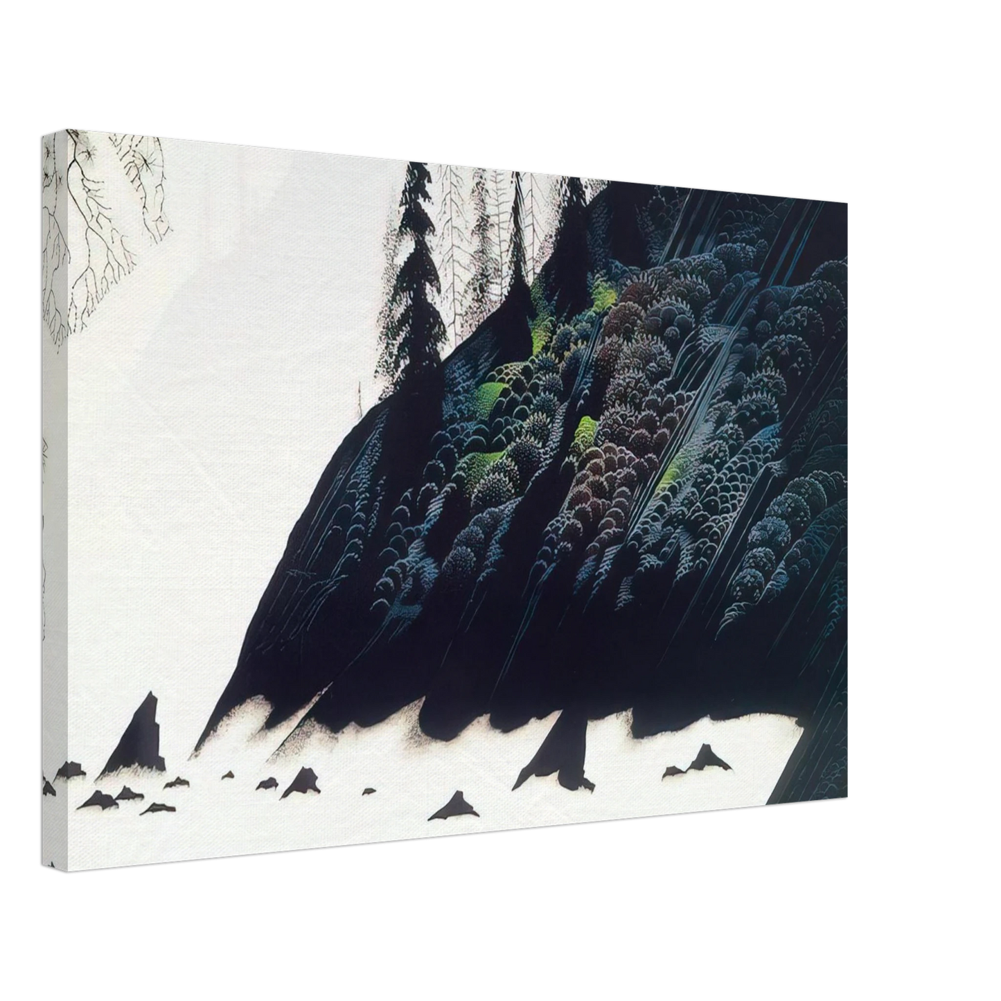 Eyvind Earle - Spruce Redwoods and Pine Canvas - 70x100 cm / 28x40 inches-canvas