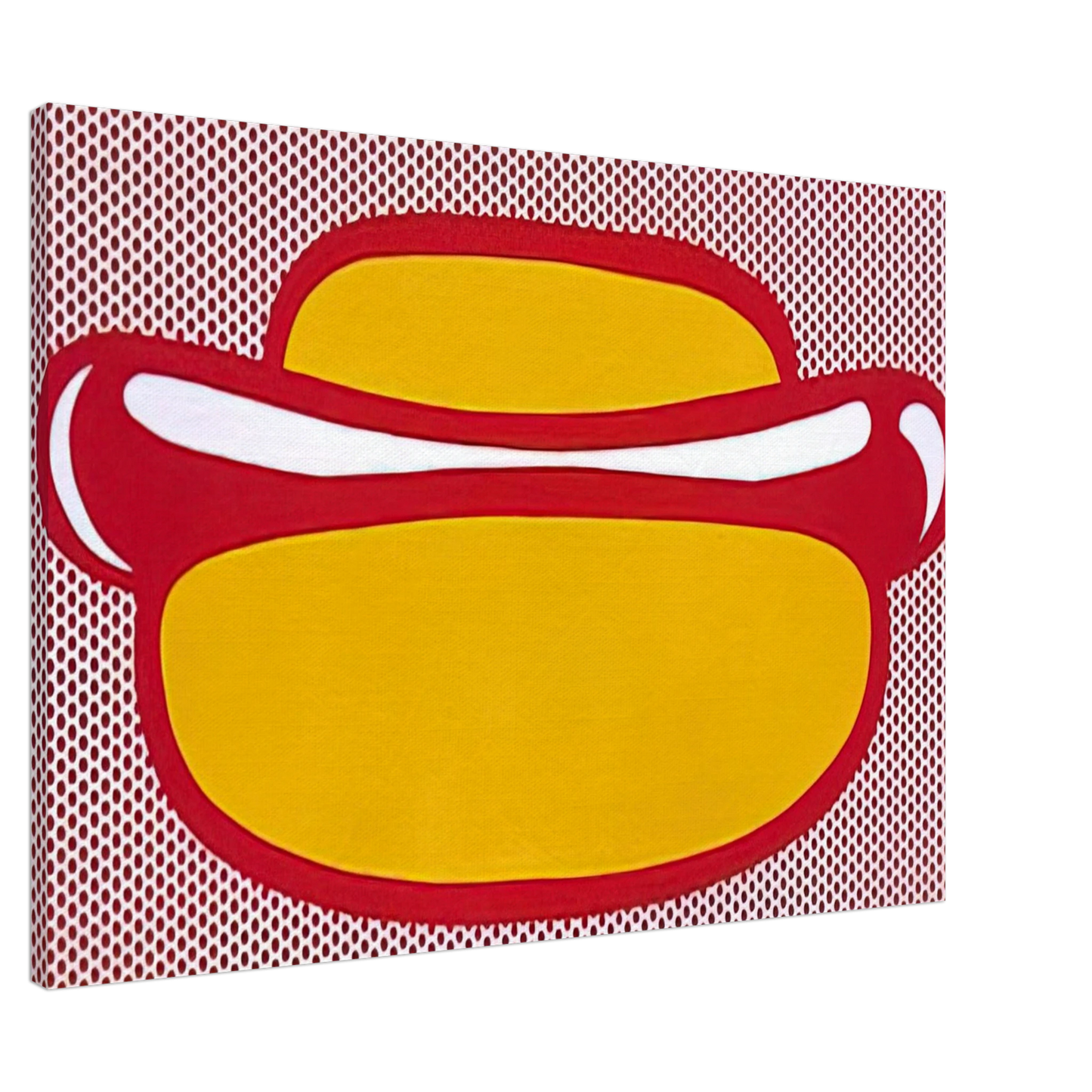 Roy Lichtenstein - HOT DOG 1964 Canvas - 20x30 cm / 8x12 inches-canvas