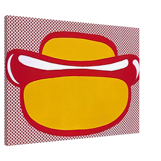 Roy Lichtenstein - HOT DOG 1964 Canvas - 20x30 cm / 8x12 inches-canvas