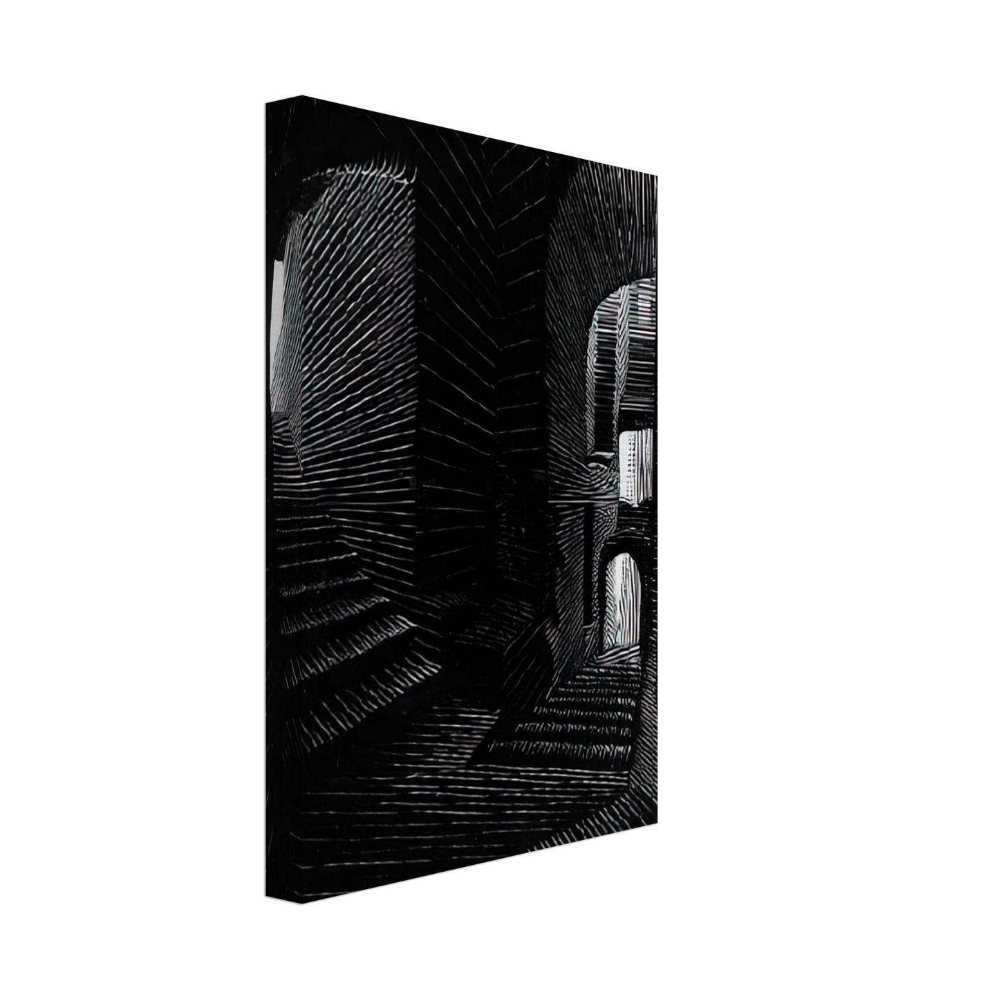 MC Escher - COVERED ALLEY IN ATRANI Canvas - 70x100 cm / 28x40 inches-canvas