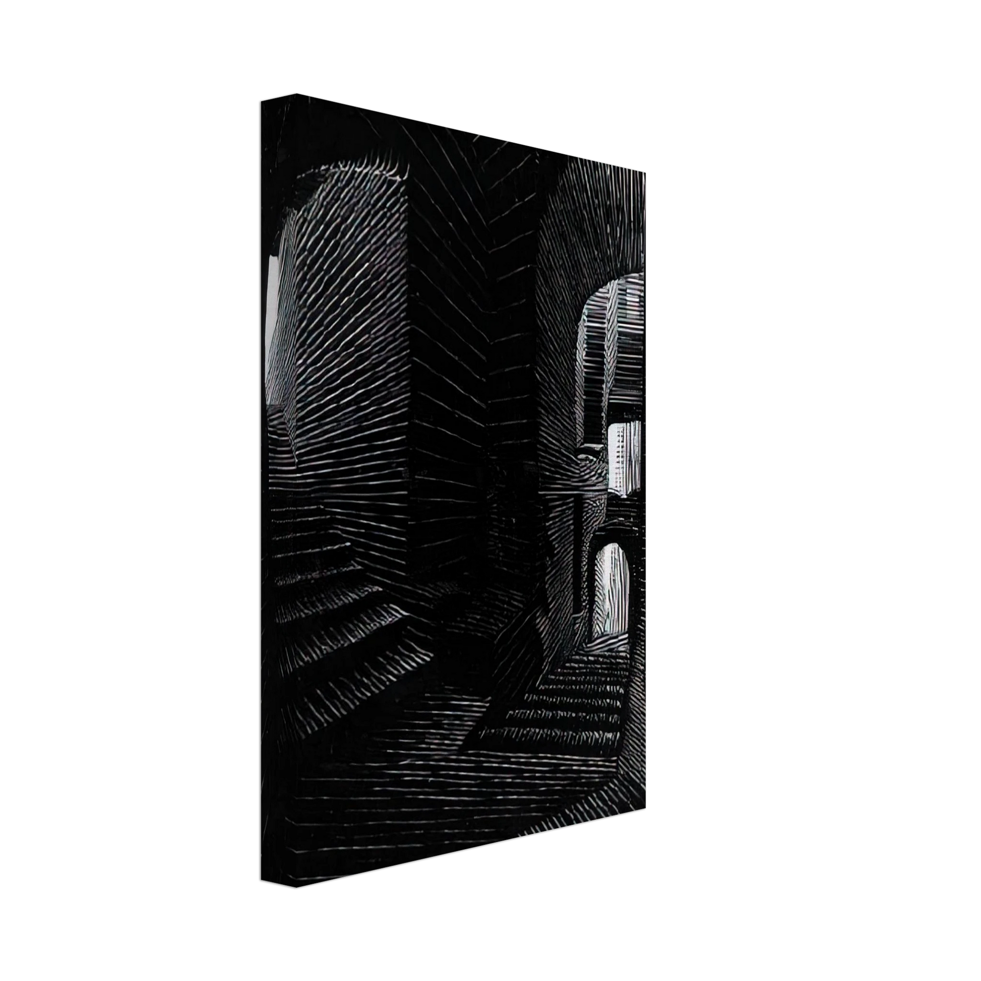 MC Escher - COVERED ALLEY IN ATRANI Canvas - 70x100 cm / 28x40 inches-canvas