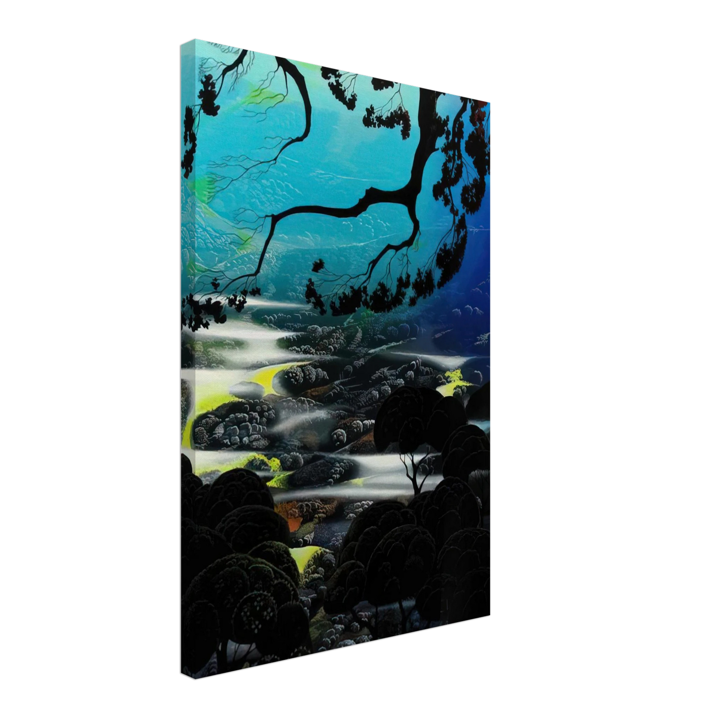 Eyvind Earle - Days End Canvas - 70x100 cm / 28x40 inches-canvas