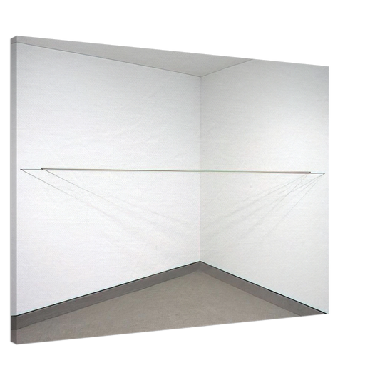 Fred Sandback - Untitled - 1972 Canvas - 20x30 cm / 8x12 inches-canvas