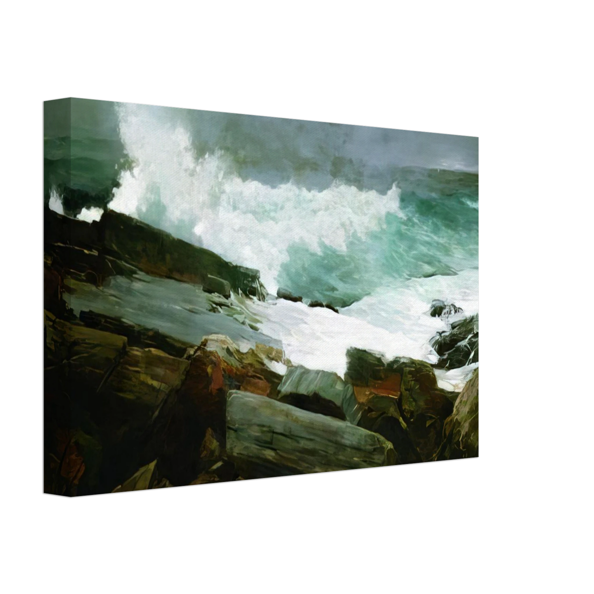 Winslow Homer - WEATHERBEATEN 1894 Canvas - 70x100 cm / 28x40 inches-canvas