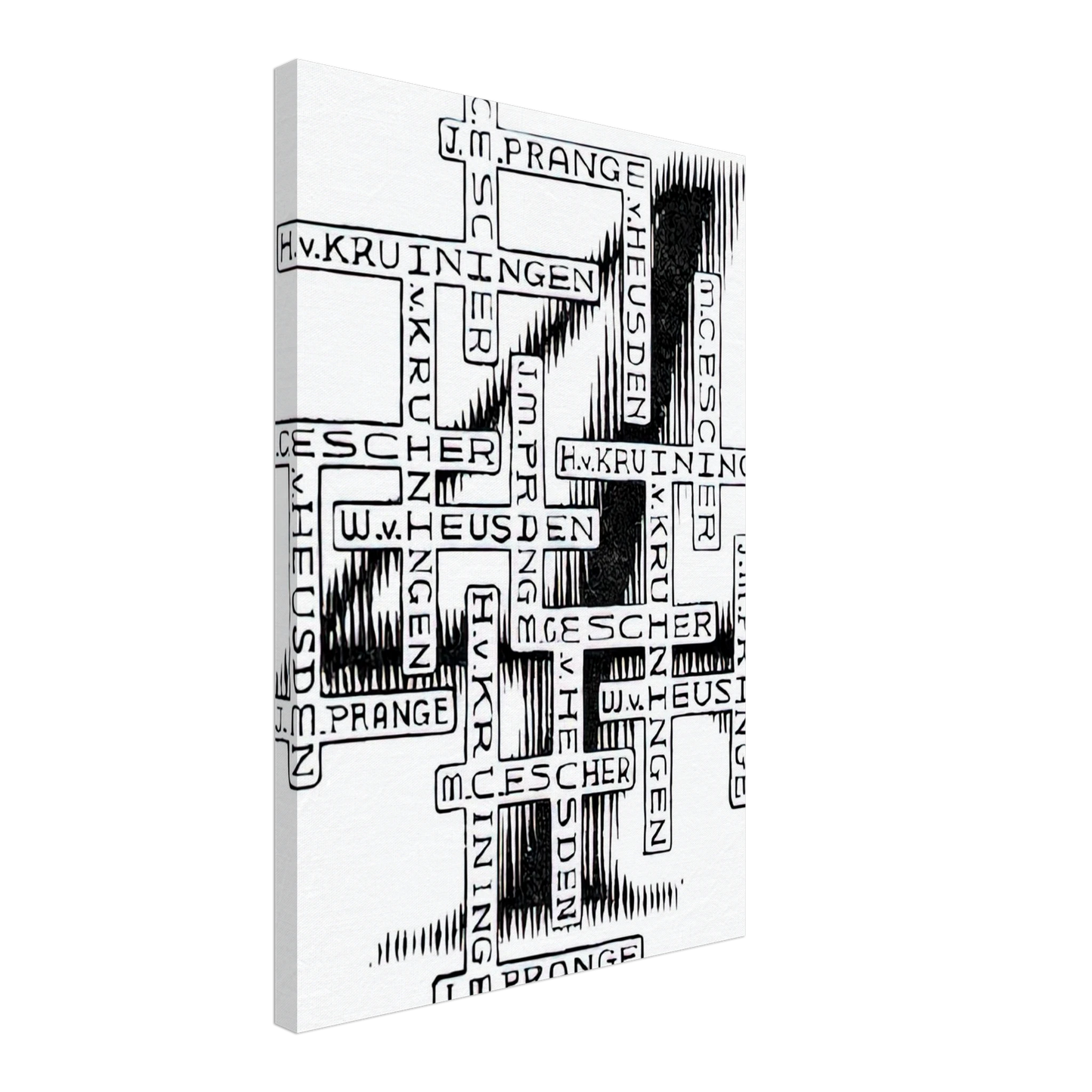 MC Escher - ESCHER (29) Canvas - 40x60 cm / 16x24 inches-canvas